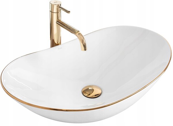 REA UMYVADLO ROYAL GOLD EDGE - NA DESKU