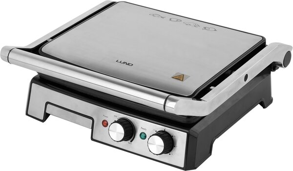 LUND Kontaktní gril 2000W 3 v 1 nerez Lund