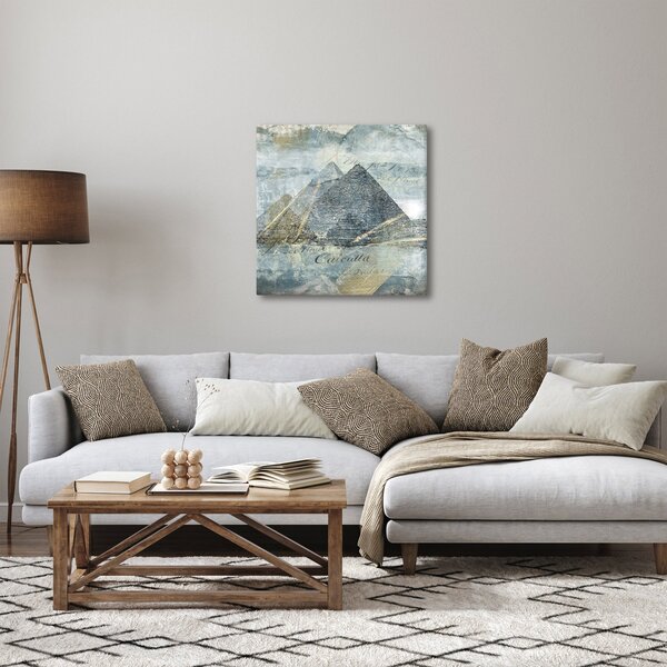 Obraz - Pyramidy v modrém filtru (30x30 cm)