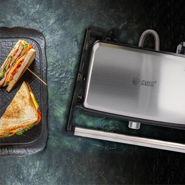 Velký kontaktní gril Väline Amantta, grilovací plocha 27,5x17cm 1500W, 180°, 3 roky záruka