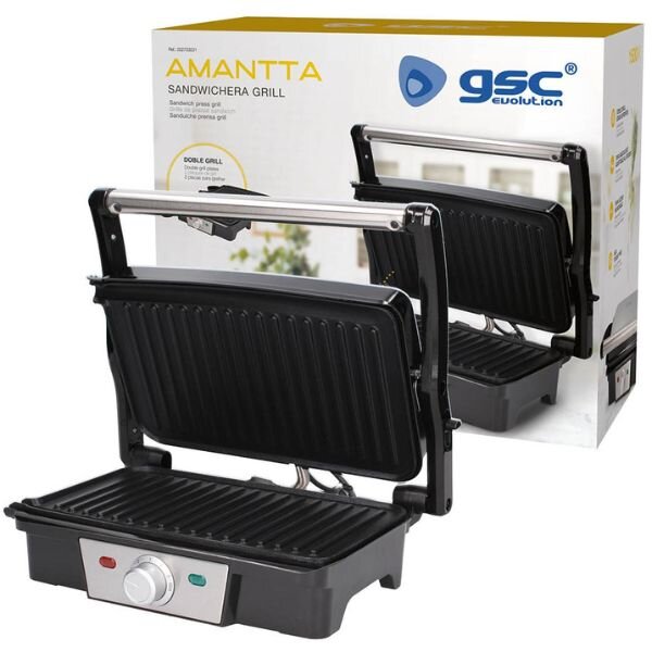 Velký kontaktní gril Väline Amantta, grilovací plocha 27,5x17cm 1500W, 180°, 3 roky záruka