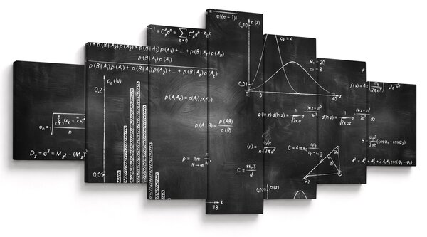 Obraz - Láska k číslům (210x100 cm)