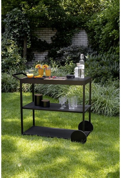 Servírovací stolek na kolečkách s deskou z akácie 40x80 cm Miro – Wenko
