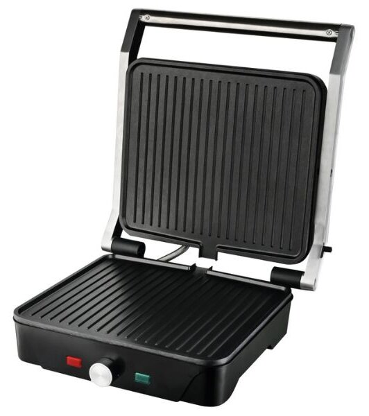 Velký kontaktní gril Väline Dosari, grilovací plocha 28x25cm, 2000W, 180°, 3 roky záruka