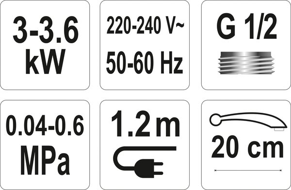 FALA Baterie dřezová s elektrickým ohřívačem vody (20cm)