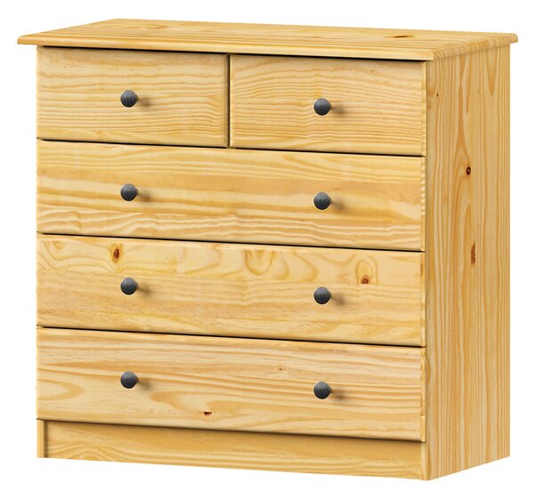 Prádelník 3 + 2 zásuvky 918K, kovové úchytky
