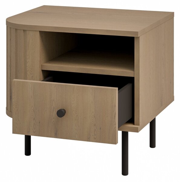Noční stolek Moon (Dub cremona) (L/P). Akce -11%