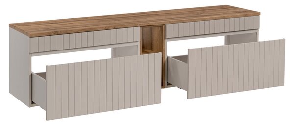 Koupelnová skříňka s deskou ICONIC Cashmere D180/1 | 180 cm