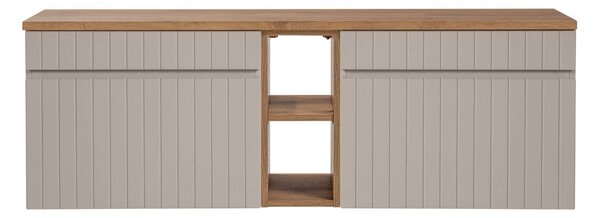 Koupelnová skříňka s deskou ICONIC Cashmere D140/1 | 140 cm