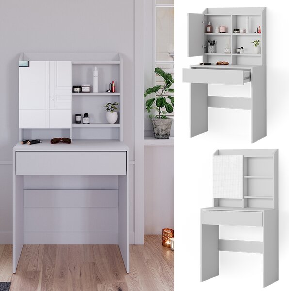 Toaletní stolek Vicco Laura Bílá 70 cm, Model 38166