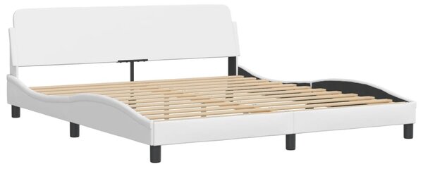 Postel s matrací Dover bílá 180 x 200 cm umělá kůže 3208458