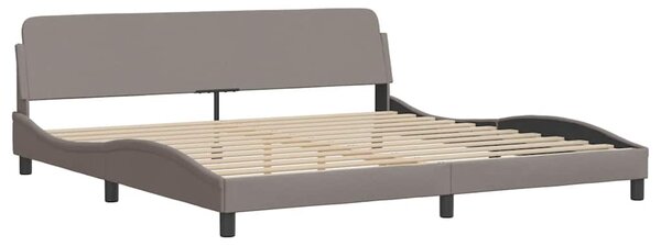 Postel s matrací Dover taupe 200 x 200 cm textil 3208468