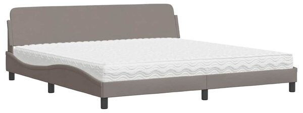 Postel s matrací Dover taupe 200 x 200 cm textil 3208468