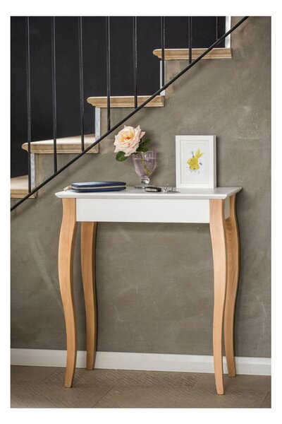 Bílý konzolový odkládací stolek Ragaba Console, délka 65 cm