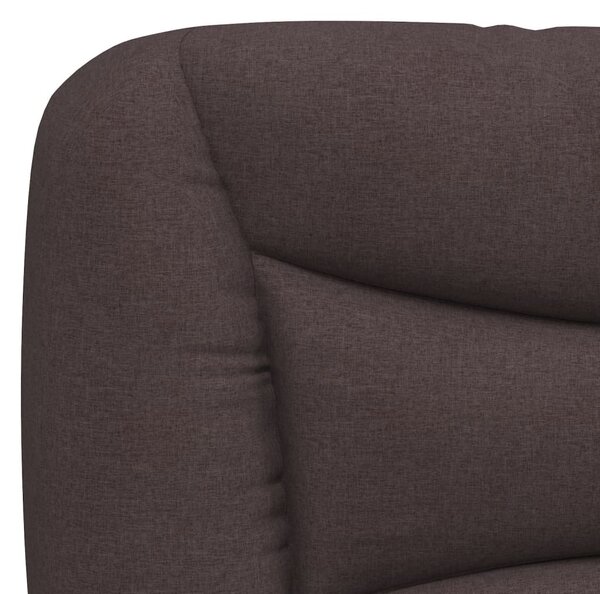 Postel s matrací Hvar tmavě hnědá 80 x 200 cm textil 3208495