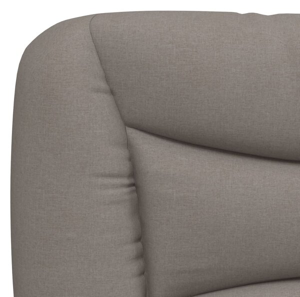 Postel s matrací Hvar taupe 180 x 200 cm textil 3208552