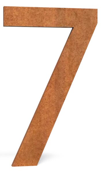 Cortenové číslice na dům 0