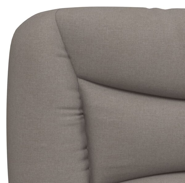 Postel s matrací Hvar taupe 100 x 200 cm textil 3208517