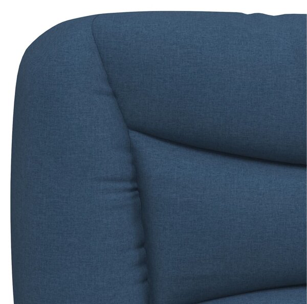 Postel s matrací Hvar modrá 100 x 200 cm textil 3208519