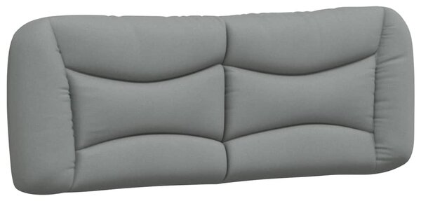 Postel s matrací Hvar světle šedá 120 x 200 cm textil 3208520