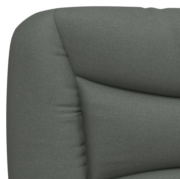 Postel s matrací Hvar tmavě šedá 180 x 200 cm textil 3208549