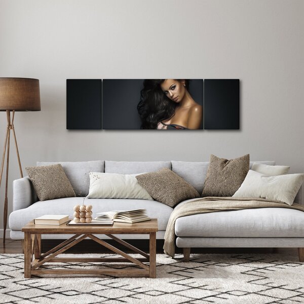 Obraz - Portrét svůdné ženy (170x50 cm)