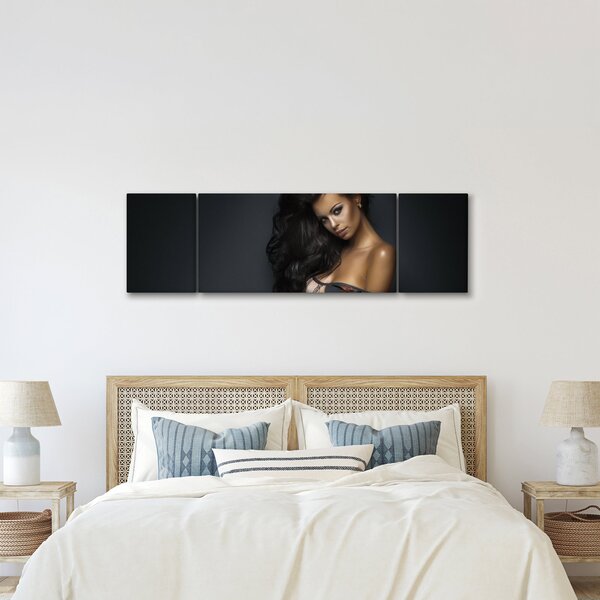 Obraz - Portrét svůdné ženy (170x50 cm)