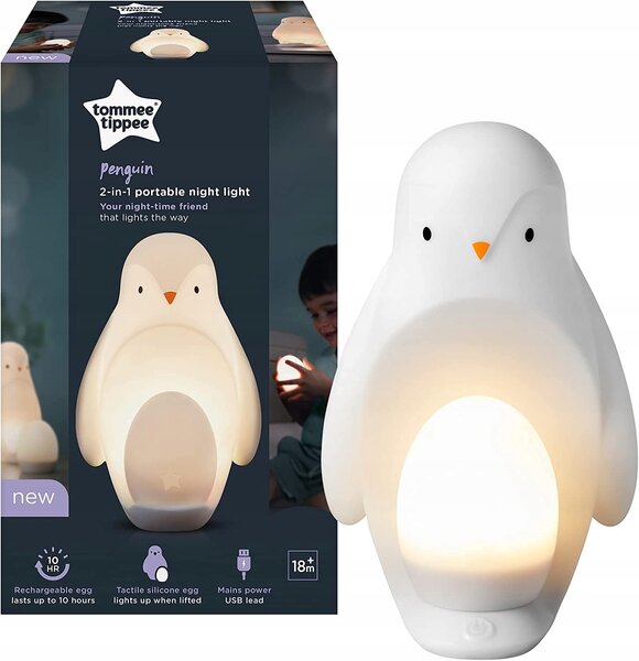 Tommee Tippee Přenosná Noční Lampa 2v1, Tučňák