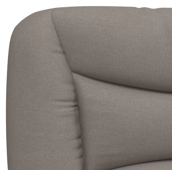Postel s matrací Hvar taupe 160 x 200 cm textil 3208545