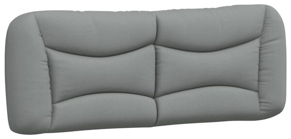 Postel s matrací Hvar světle šedá 180 x 200 cm textil 3208548