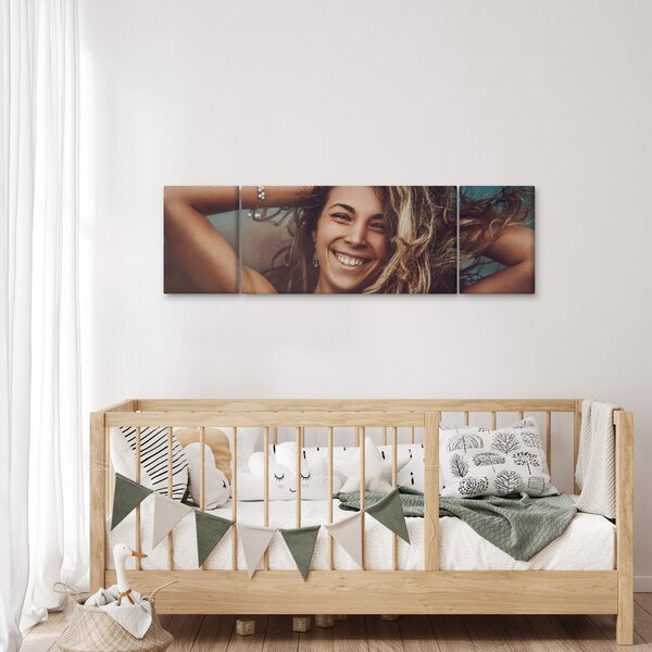 Obraz - Portrét mladé ženy (170x50 cm)