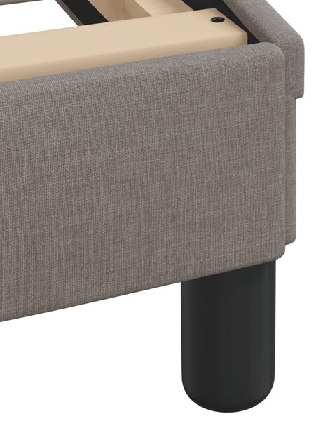 Postel s matrací Hvar taupe 180 x 200 cm textil 3208552