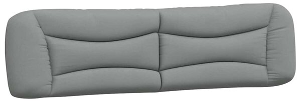 Postel s matrací Hvar světle šedá 200 x 200 cm textil 3208555
