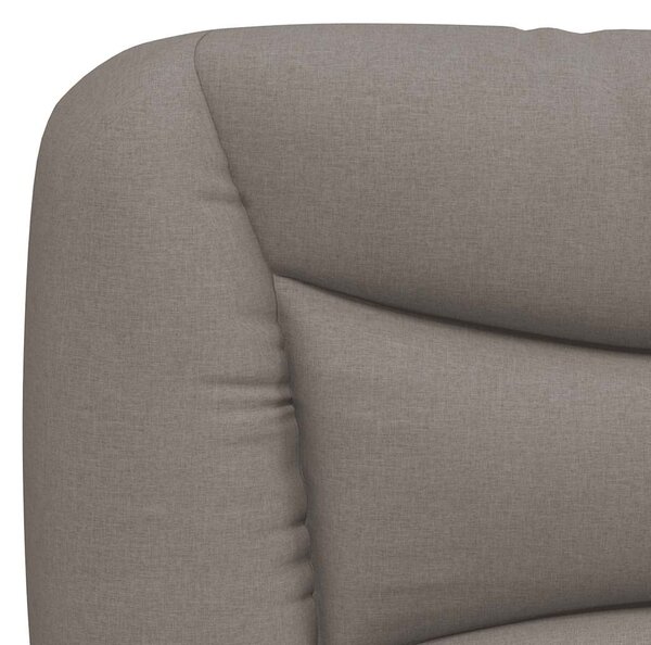 Postel s matrací Hvar taupe 200 x 200 cm textil 3208559