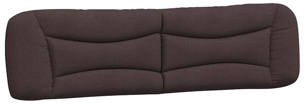Postel s matrací Hvar tmavě hnědá 200 x 200 cm textil 3208558