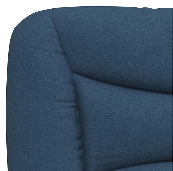 Postel s matrací Hvar modrá 200 x 200 cm textil 3208561