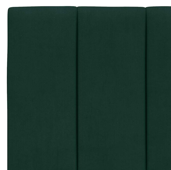 Postel s matrací Hanko tmavě zelená 80 x 200 cm samet 3208565