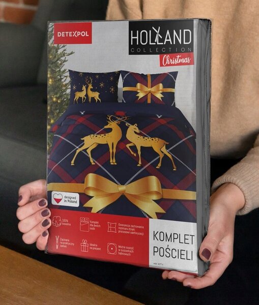 Povlečení luxusní 220x200 vánoční