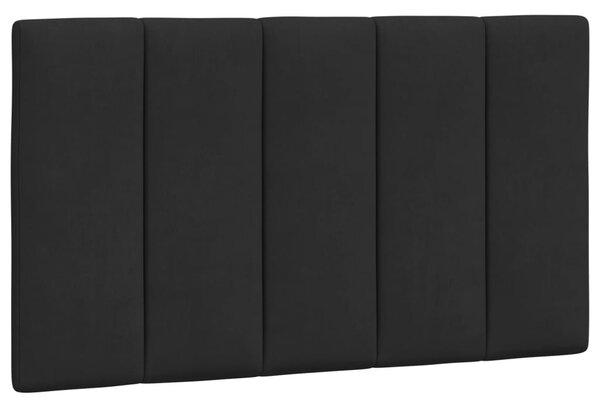 Postel s matrací Hanko černá 80 x 200 cm samet 3208564