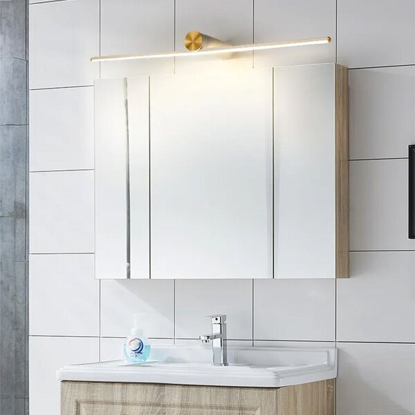 Toolight Toolight, LED nástěnné svítidlo 60cm 9W 4000K APP1348, zlatá matná, OSW-02438