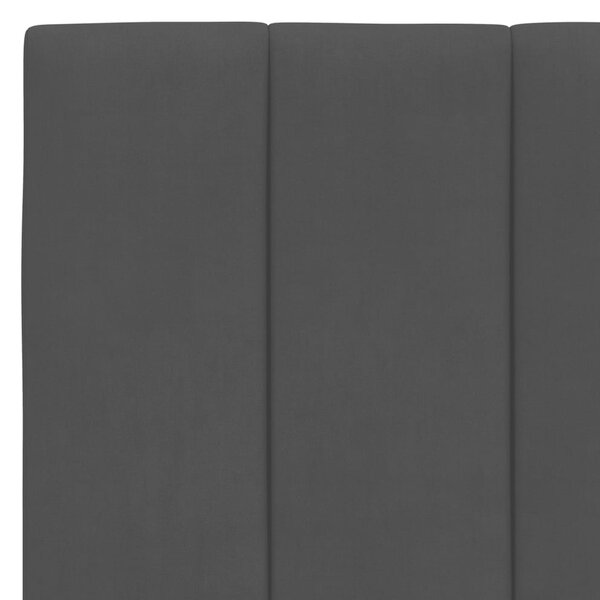 Postel s matrací Hanko černá 90 x 200 cm samet 3208576