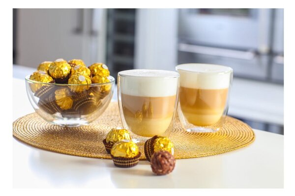 Dvoustěnné/na latte skleněné hrnky v sadě 2 ks 320 ml Amo – Vialli Design