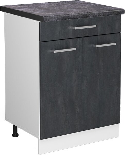 Spodní skříňka kuchyňské linky Vicco R-Line Černý beton 60 cm PD Antracit, Model 47619