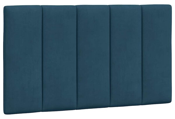 Postel s matrací Hanko modrá 90 x 200 cm samet 3208578