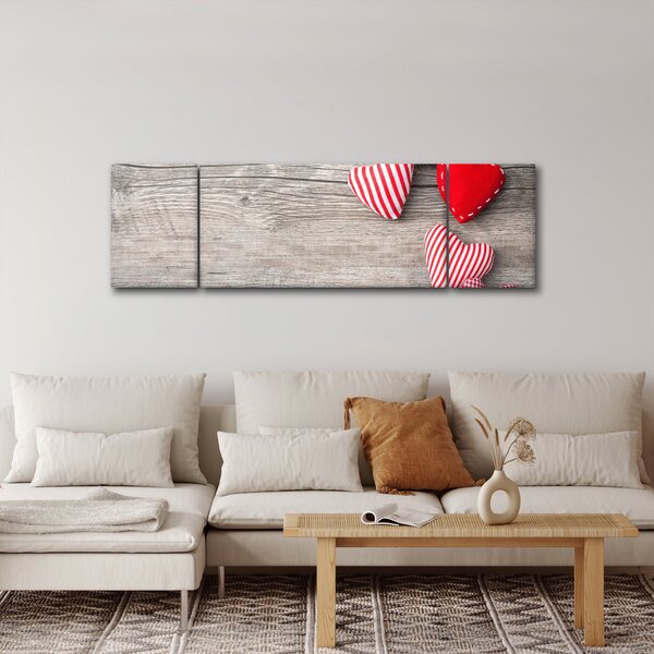Obraz - Srdíčka (170x50 cm)