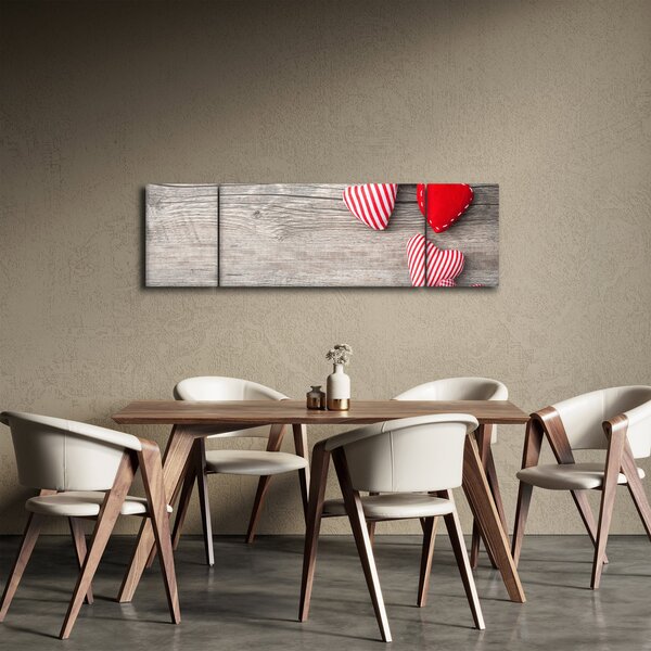 Obraz - Srdíčka (170x50 cm)