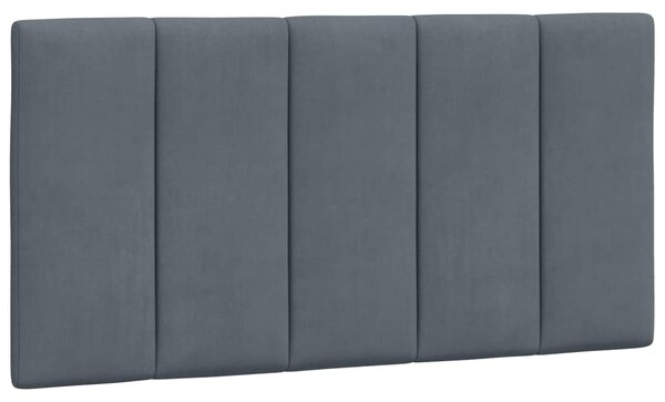 Postel s matrací Hanko tmavě šedá 100 x 200 cm samet 3208581