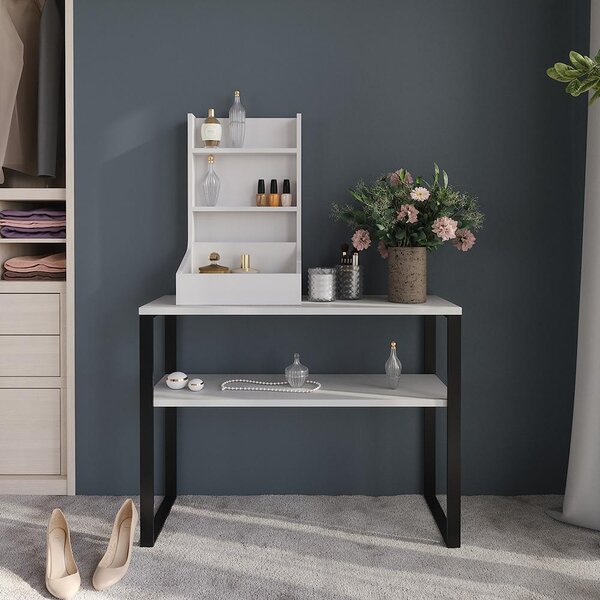 Příborník Vicco Sherry Bílá 40 x 65 cm se 3 úložnými přihrádkami, Model 56569