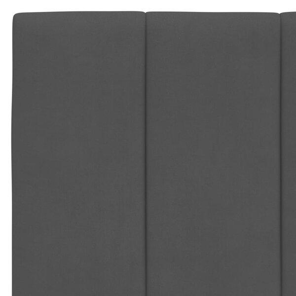 Postel s matrací Hanko černá 100 x 200 cm samet 3208582