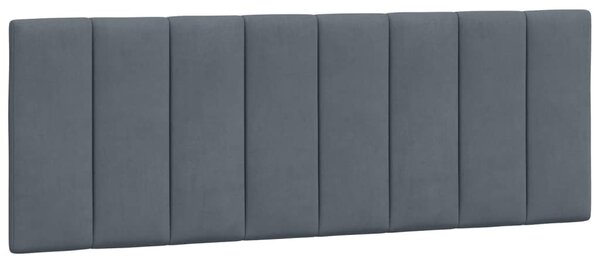 Postel s matrací Hanko tmavě šedá 120 x 200 cm samet 3208587